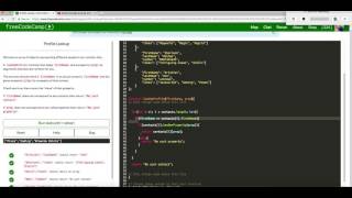 FreeCodeCamp Profile Lookup Javascript