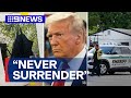 Trump defiant after 'apparent assassination attempt' | 9 News Australia