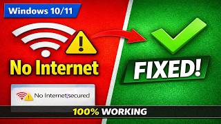 WiFi Connected But No Internet Access on Windows 10/11 Fix (2026) | 100% Working