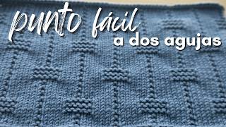 №210🫧  punto fácil a dos agujas 🧶 punto a dos agujas para tejer ropa y accesorios de CABALLERO 👚