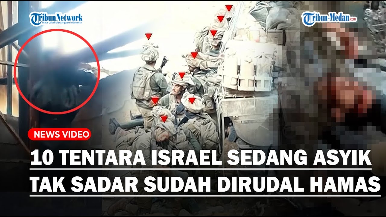 TENTARA ISRAEL BERCUCURAN DARAH DISERANG Hamas Saat Asyik Sembunyi Di ...