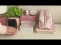 desk makeover 🎀🍥 pinterest inspired cozy u0026 aesthetic pink coquette minimalist setup