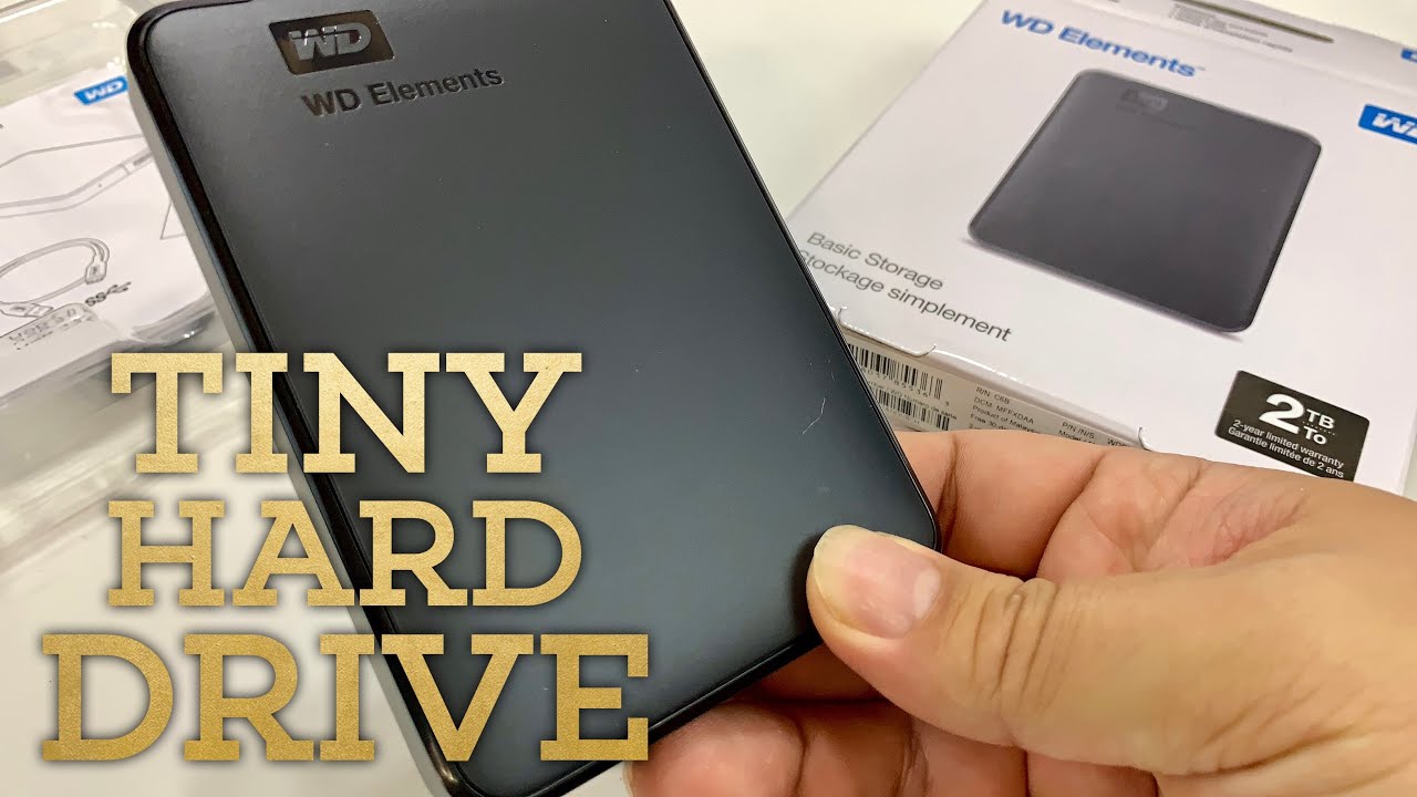 WD 2TB Elements Portable External USB Hard Drive - YouTube