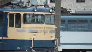 2022年4月7日 どちらがトップナンバー?! EH200-1 EH200-901 勢ぞろいしたトップナンバーEF65 501 EF64 1001　JR貨物 高崎機関区、JR東日本 ぐんま車両センター