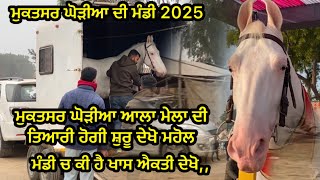 ਮੁਕਤਸਰ 2025 ਘੋੜੀਆ ਆਲੇ ਮੇਲੇ ਦੀ ਤਿਆਰੀ ਹੋਗੀ ਸ਼ੁਰੂ ਦੇਖੋ ਮਹੋਲ ਕਿ ਹੈ ਇਸਵਾਰ ਵੱਖਰਾ | Muktsar Maghi Mela 2025