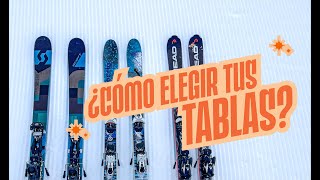 Consejos para elegir tus tablas de ski