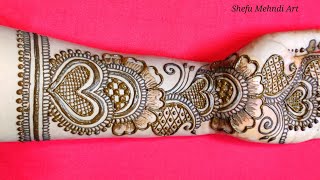 Latest full hand mehndi | simple \u0026 attractive heart mehndi designs