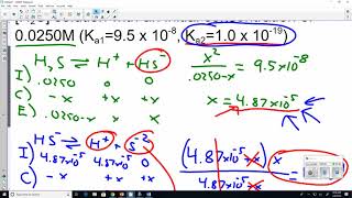 diprotic and percent ionization calculation audio notes