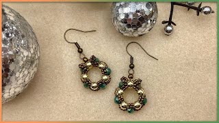 Tiny Wreath Earrings Tutorial