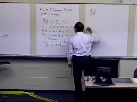 Finite Difference Method for Solving ODEs: Example: Part 1 of 2 Finite Difference Method for Solving ODEs: Example: Part 1 of 2