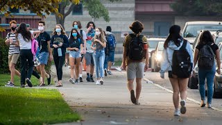 See Rocklin High School students return to school after distance learning