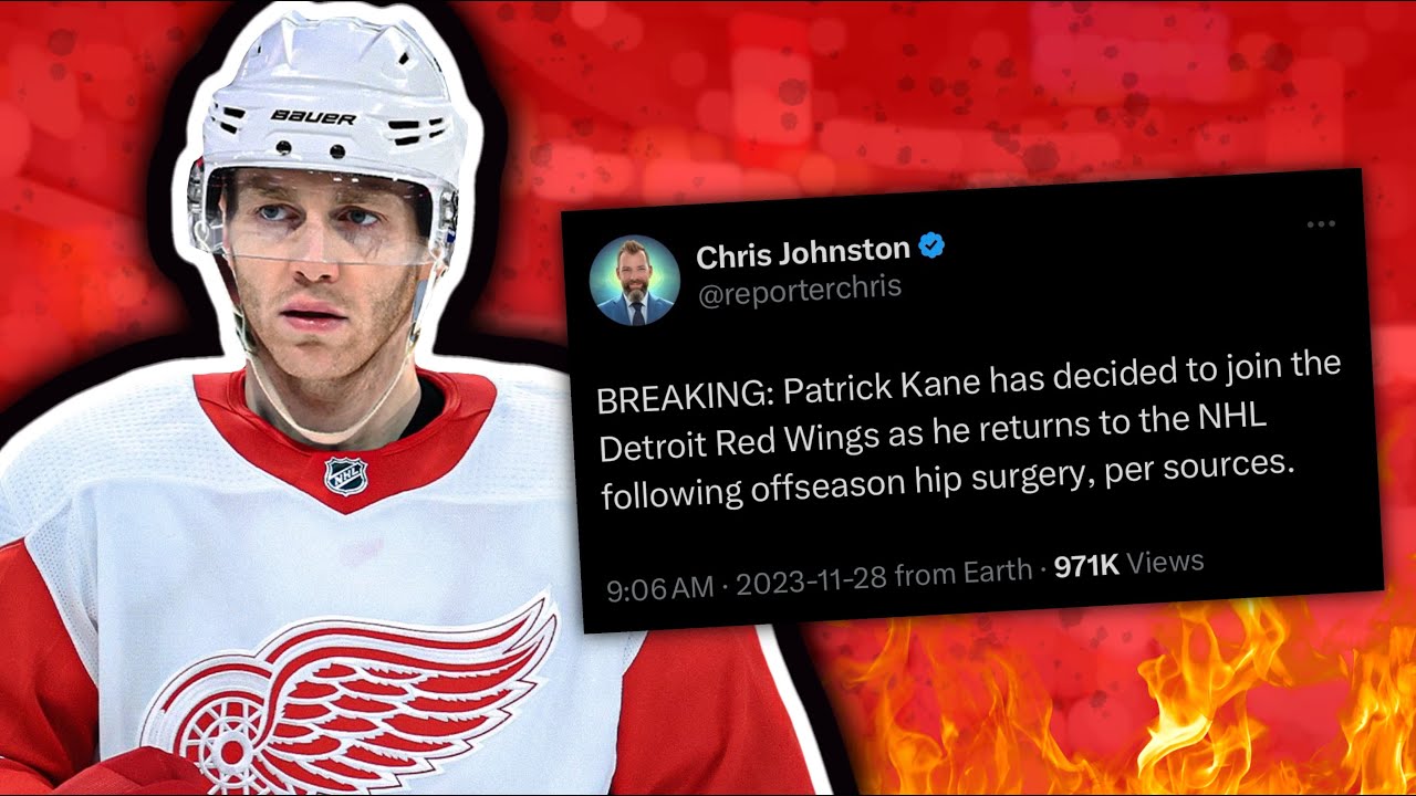 PATRICK KANE SIGNS WITH THE DETROIT RED WINGS! - YouTube