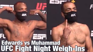 UFC Fight Night 187 Weigh-Ins: Leon Edwards vs Belal Muhammad