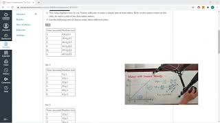 Graphing with The Tracker Software 2020 Fall