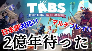 マルチに日本語!?ついに早期アクセスが終了してTABSが進化しすぎてワクワク止まらん!!TABS実況4【Totally Accurate Battle Simulator】