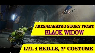 Maestro and Ares story fight tutorial. Black Widow - Marvel Future Revolution