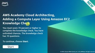 Module 5 Knowledge Check Answers | Adding a Computer Layer using Amazon EC2 | AWS CLOUD ARCHITECTING