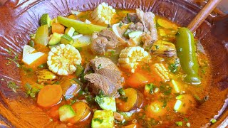 Caldo de Res bien nutritivo y sabroso| Muy Fácil de hacer!!!