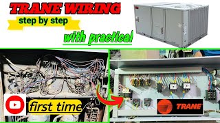 Youtube par pahli baar #TRANE package ac wiring | hvac training videos | हिन्दी اردو 🇸🇦