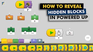 How to reveal the hidden code blocks of the LEGO Powered Up app