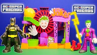 Batman and Joker Laff Factory Play Set Toy Video Unboxing