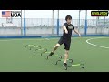 アメフト上達のための走動作改善トレーニング！　ハードル２