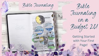 Bible Journaling on a Budget 2.0 | Bible Journaling for Cheap | Genesis 1