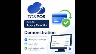 TCS POS Apply Credits Add-On demonstration