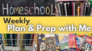 Weekly plan \u0026 prep with me | Secular homeschool | 4th \u0026 7th grade