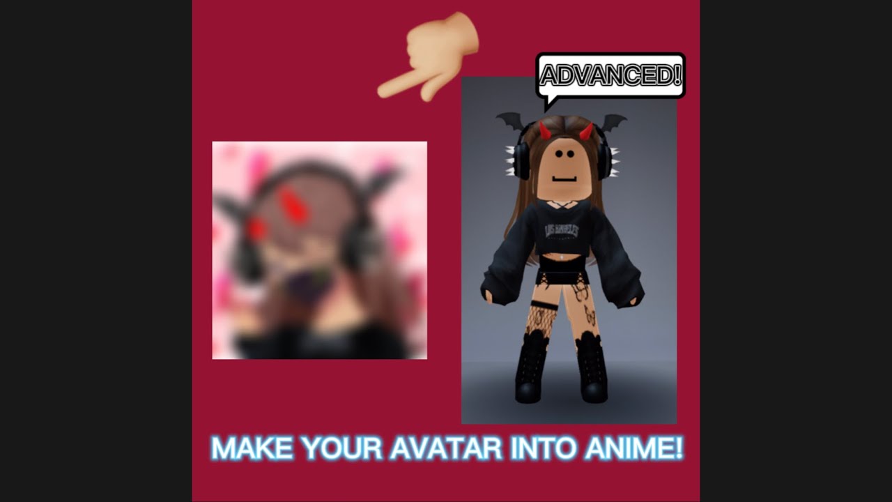 How To Make Your ROBLOX AVATAR Into ANIME 🌟 [ Easy ! ] ON MOBILE! 📱 ...