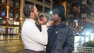 Kanel Joseph Gets Kissed By A MAN For New Years..