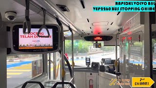 【Rapid KL Bus Fleet】Volvo B8L Double-Decker Bus VEP 2260 Bus Stopping Chime.