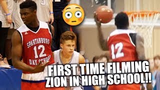 ZION WILLIAMSON WENT CRAZY THE FIRST TIME I EVER FILMED HIM IN HIGH SCHOOL!! | Surpassed The Hype