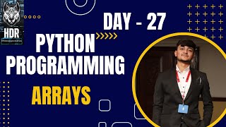 Python Arrays @HDR_Programming