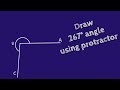 How to draw 267 degree angle using protractor. shsirclasses.