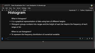 Data Science using Python - Data Visualization Part 1