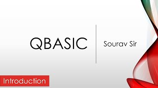 QBasic Tutorial I [Introduction]