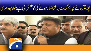 Fawad Chaudhry | Opposition | NA dissolution | Supreme court | Media | PM Imran khan | no-confidence