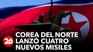 El régimen de Corea del Norte lanzó otros cuatro misiles de crucero estratégicos