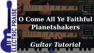 O Come All Ye Faithful - Planetshakers | Electric Guitar Playthrough (With Fretboard Animation)