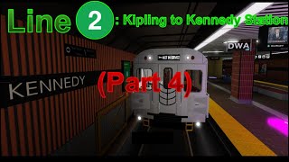 TTC Hawker Siddeley H5: Line 2: Bloor-Danforth Subway - Kipling to Kennedy (Part 4)