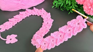 Super Beautiful !! ~`~ super easy crochet butterfly headband , bag handle model online tutorial