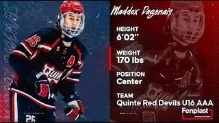 Fenplast QMJHL Prospects | Maddox Dagenais