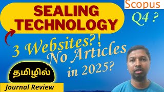 Christo Ananth - Sealing Technology (ISSN: 1350-4789) - Scopus, UGC - Genuine Review - Tamil