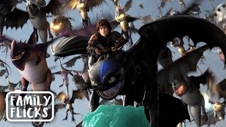The Final Battle Scene | How To Train Your Dragon 2 (2014) | Family Flicks