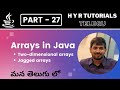 P27 - Arrays (Multi Dimensional) in Java | Core Java | Java Programming |