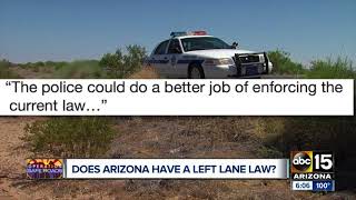 Does Arizona have a left lane law?