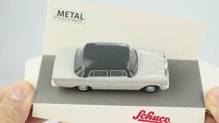 Schuco 1:64 Mercedes-Benz 200 D fintail lightgr. (452034500) diecast car model available now