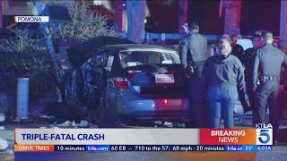 3 women dead, 3 others hurt in violent DUI crash in Pomona