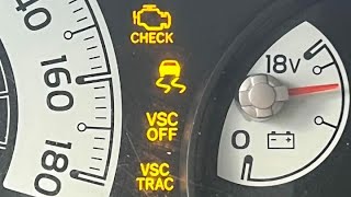 How to Fix & Reset VSC OFF, VSC TRAC, Traction Control & Engine Light On Stays On or Flashing